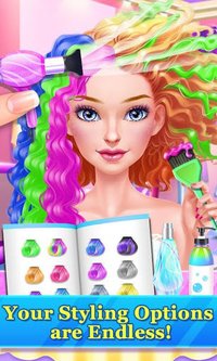 Hair Stylist Fashion Salon ❤ Rainbow Unicorn Hair screenshot, image №1592856 - RAWG