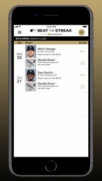 MLB Beat the Streak screenshot, image №1883279 - RAWG