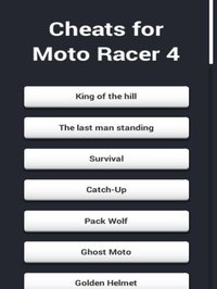 Cheats for Moto Racer 4 screenshot, image №2111795 - RAWG