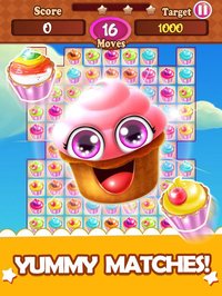 Cup-cake Mania Sweet candy Match 3 Maker Pop Game screenshot, image №876641 - RAWG