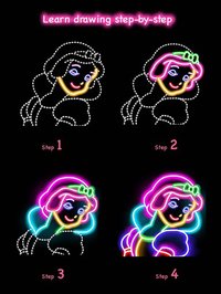 Learn To Draw Glow Princess screenshot, image №1380315 - RAWG