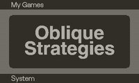 Oblique Strategies for Playdate screenshot, image №3569503 - RAWG