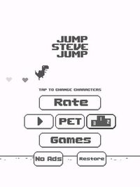 Jump Steve Jump - 8-bit Dinosaur Journey Widget Game screenshot, image №2108913 - RAWG