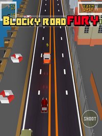 Blocky Road Fury - Free Car racing & shooting Game screenshot, image №975655 - RAWG