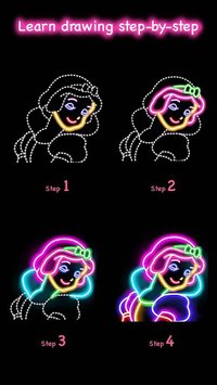 Learn To Draw Glow Princess screenshot, image №1380299 - RAWG