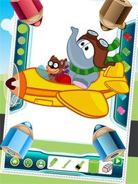 Flying on Plane Coloring Book World Paint and Draw Game for Kids screenshot, image №1632811 - RAWG