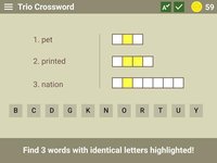 Trio Crossword - Word Puzzle screenshot, image №1372110 - RAWG