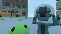 I stepped on a piece of gum on the sidewalk but actually it's an ailen army??!? screenshot, image №3487458 - RAWG