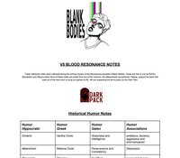 Blood Resonance Reference Sheet screenshot, image №3326080 - RAWG