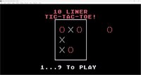 TIC-TAC-TOE (10 LINER) screenshot, image №3800999 - RAWG