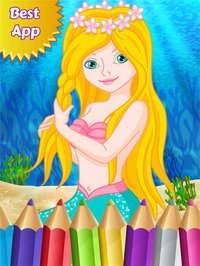 Mermaid Princess Colorbook Drawing to Paint Coloring Game for Kids screenshot, image №1632761 - RAWG