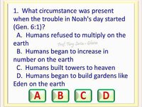 BIBLE QUIZ GAME - GENESIS CHAPTER 6 screenshot, image №3054758 - RAWG