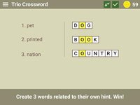 Trio Crossword - Word Puzzle screenshot, image №1372111 - RAWG