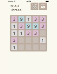 2048 Threes screenshot, image №1638245 - RAWG