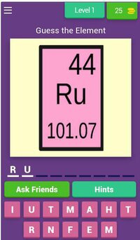 Guess The Periodic Table Quiz screenshot, image №2508900 - RAWG