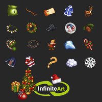 A pack of 24 icons for the Christmas screenshot, image №3067273 - RAWG