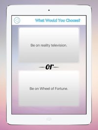 Would You Choose? - Questions screenshot, image №1727839 - RAWG