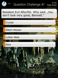 Zombie Quiz App for the Resident Evil Movies screenshot, image №1650049 - RAWG