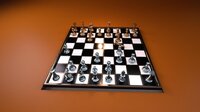 3D metal complete chess set model screenshot, image №3630151 - RAWG