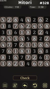 Hitori logic puzzle numbers game screenshot, image №1959384 - RAWG