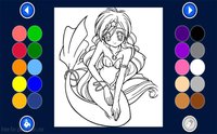 Girls Coloring Book screenshot, image №1188040 - RAWG