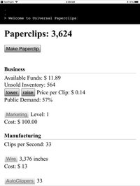 Universal Paperclips screenshot, image №2065189 - RAWG