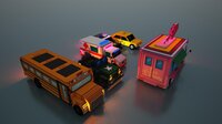 6 voxel 3D vehicles set screenshot, image №3662075 - RAWG