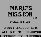 Maru's Mission (1990) screenshot, image №751552 - RAWG