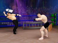 Tag team wrestling 2019: Cage death fighting Stars screenshot, image №2094459 - RAWG