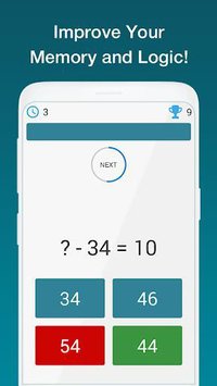 Quick Brain Mathematics - Exercises for the brain screenshot, image №1581513 - RAWG