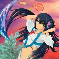 Gigantic Anime Girl Throws Fishes and Hearts at You screenshot, image №3664502 - RAWG