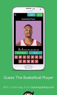 Guess The Basketball Player QUIZ APP screenshot, image №2232858 - RAWG