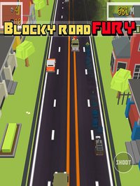 Blocky Road Fury - Free Car racing & shooting Game screenshot, image №975648 - RAWG