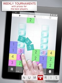 Numtris: best addicting logic number game with cool multiplayer split screen mode to play between two good friends. Including simple but challenging numeric puzzle mini games to improve your math skil screenshot, image №2061237 - RAWG