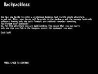 Backpackless screenshot, image №2118465 - RAWG