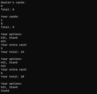 BlackJack in cmd screenshot, image №3665283 - RAWG