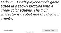Game Idea Generator (MilknoDev) screenshot, image №3289865 - RAWG