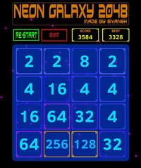 Neon Galaxy 2048 screenshot, image №3793411 - RAWG