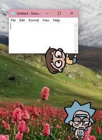 rick n morty shimeji screenshot, image №3169654 - RAWG