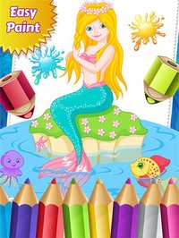 Mermaid Princess Colorbook Drawing to Paint Coloring Game for Kids screenshot, image №1632763 - RAWG