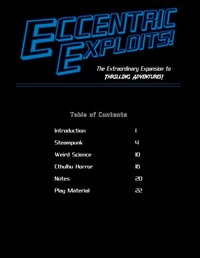 Eccentric Exploits! PbtA TTRPG Expansion screenshot, image №3329161 - RAWG