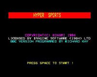 Hyper Sports screenshot, image №755588 - RAWG