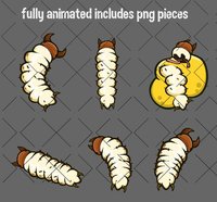 Animated insect larva game sprite screenshot, image №2179683 - RAWG