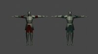 Lowpoly Knight model 01 with sword and shield Low-poly 3D model FBX files screenshot, image №2842070 - RAWG