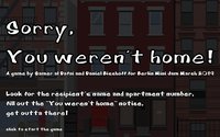 Sorry, You Weren't Home screenshot, image №1867544 - RAWG