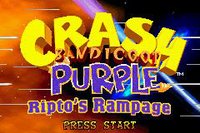 Crash Bandicoot Purple: Ripto's Rampage screenshot, image №765130 - RAWG