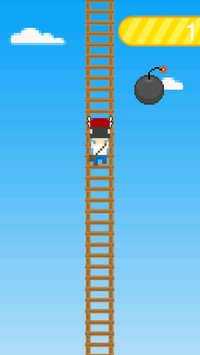 Pixel Man Climbing Ladder screenshot, image №890554 - RAWG