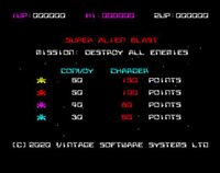 Super Alien Blast | ZX Spectrum 48K screenshot, image №3149197 - RAWG