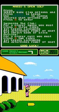 NES Open Tournament Golf screenshot, image №737043 - RAWG