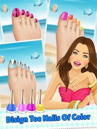 Holiday Toe Nails Spa Beautiful Princess Girls - Makeover And Games Dressup Nails Art & Polish screenshot, image №1632818 - RAWG